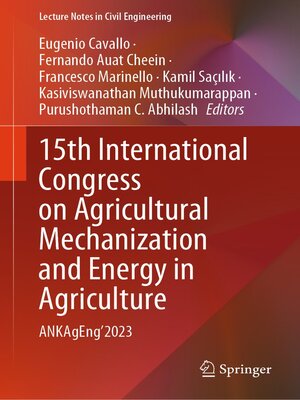 cover image of 15th International Congress on Agricultural Mechanization and Energy in Agriculture